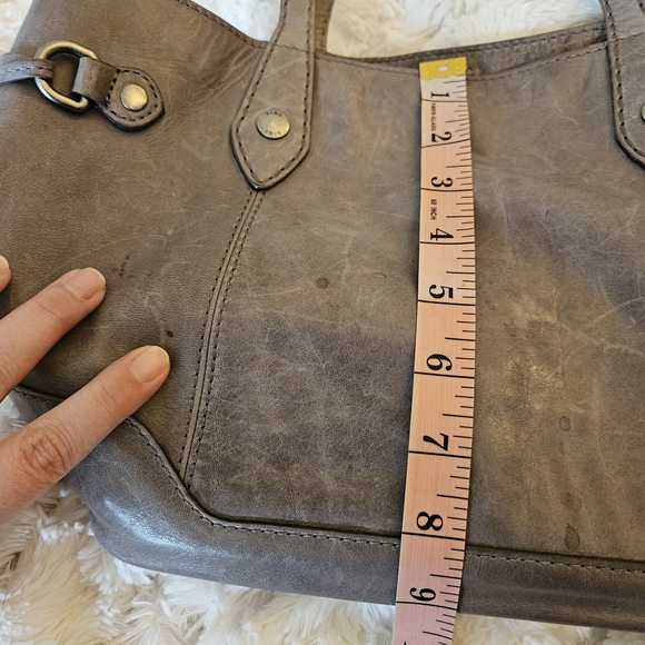 💛 Frye Gray Leather Tote Bag - Picture 8 of 8